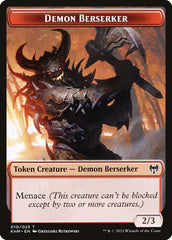 Treasure // Demon Berserker Double-Sided Token [Kaldheim Tokens] | Exor Games Summserside