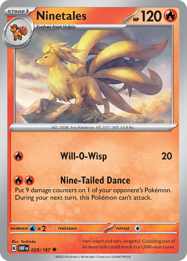 Ninetales (029/197) [Scarlet & Violet: Obsidian Flames] | Exor Games Summserside