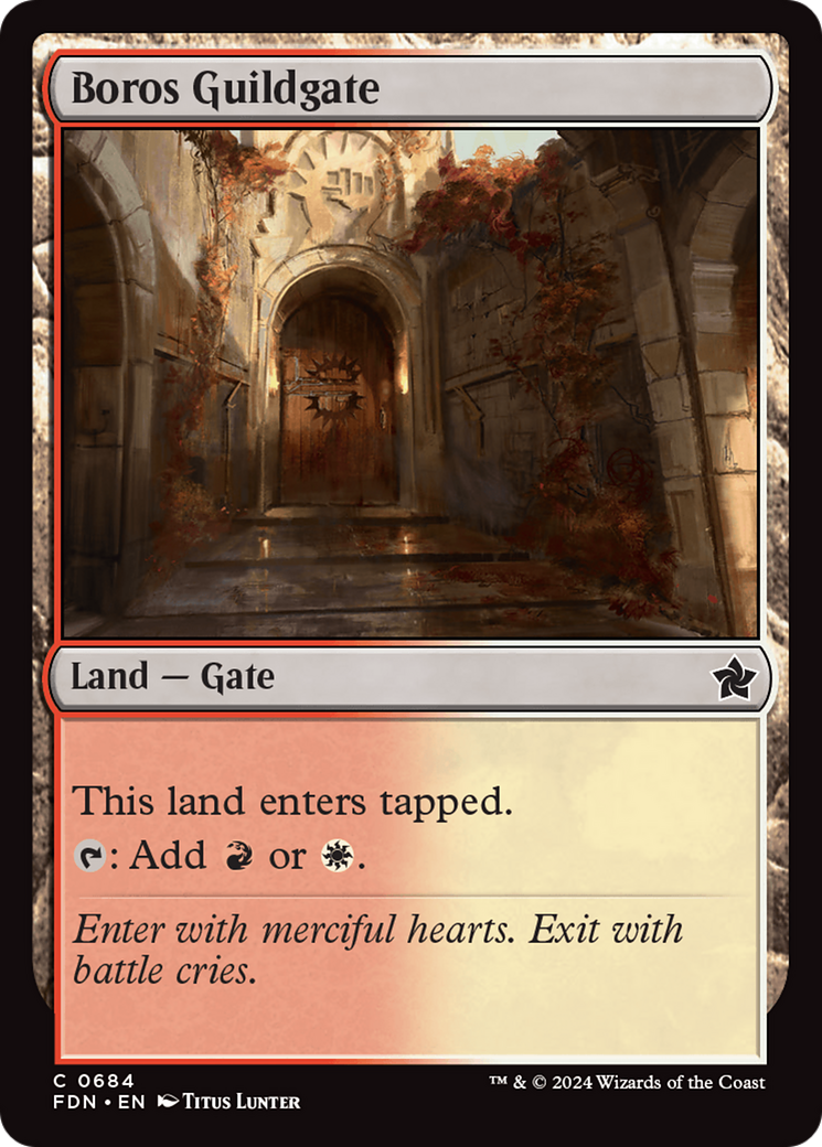 Boros Guildgate [Foundations] | Exor Games Summserside