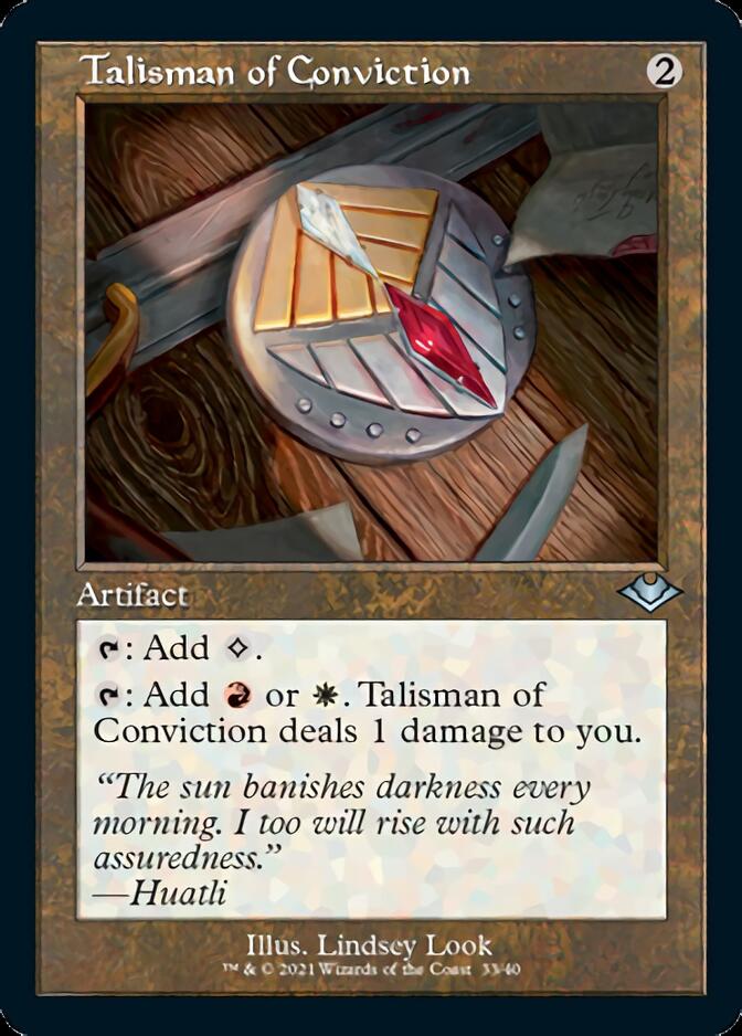 Talisman of Conviction (Retro Foil Etched) [Modern Horizons] | Exor Games Summserside