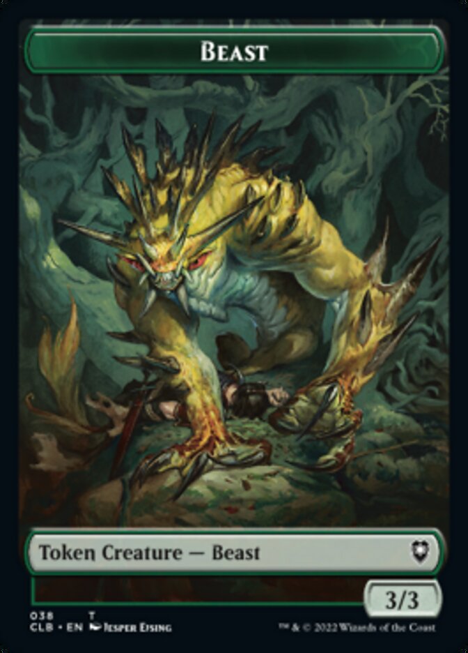 Satyr // Beast Double-Sided Token [Commander Legends: Battle for Baldur's Gate Tokens] | Exor Games Summserside