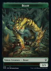 Satyr // Beast Double-Sided Token [Commander Legends: Battle for Baldur's Gate Tokens] | Exor Games Summserside