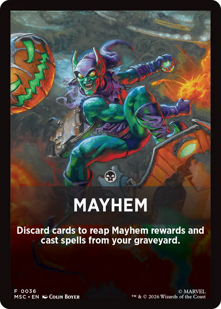 Mayhem Theme Card [Marvel Super Heroes Commander] | Exor Games Summserside