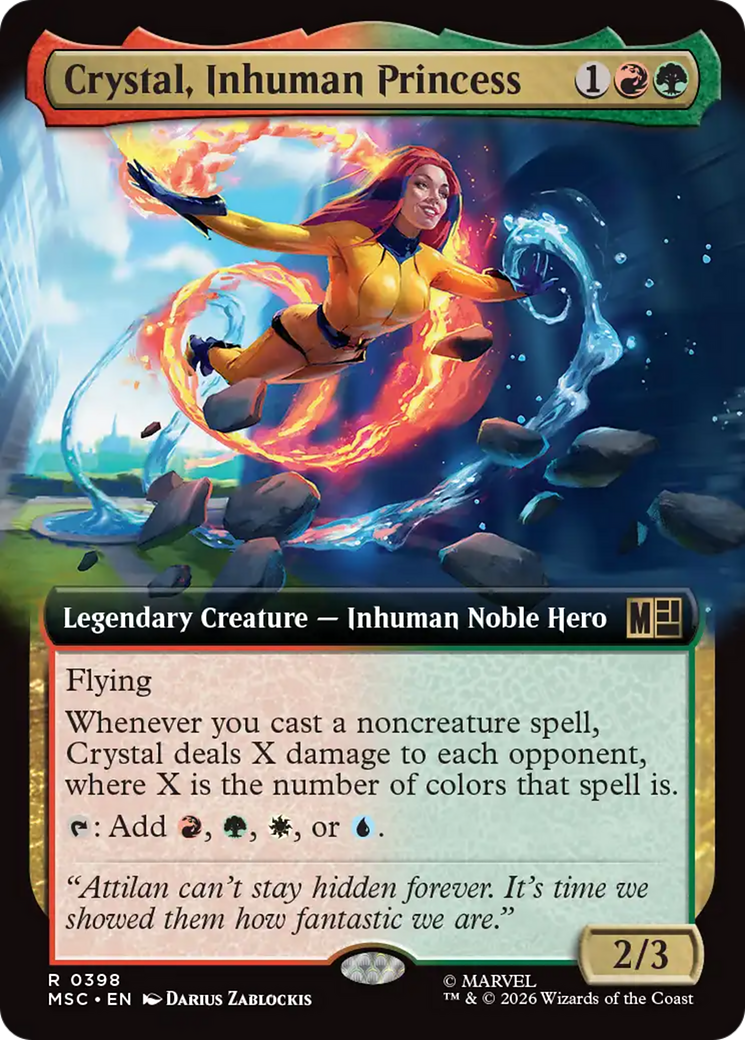 Crystal, Inhuman Princess (Extended Art) [Marvel Super Heroes Commander] | Exor Games Summserside