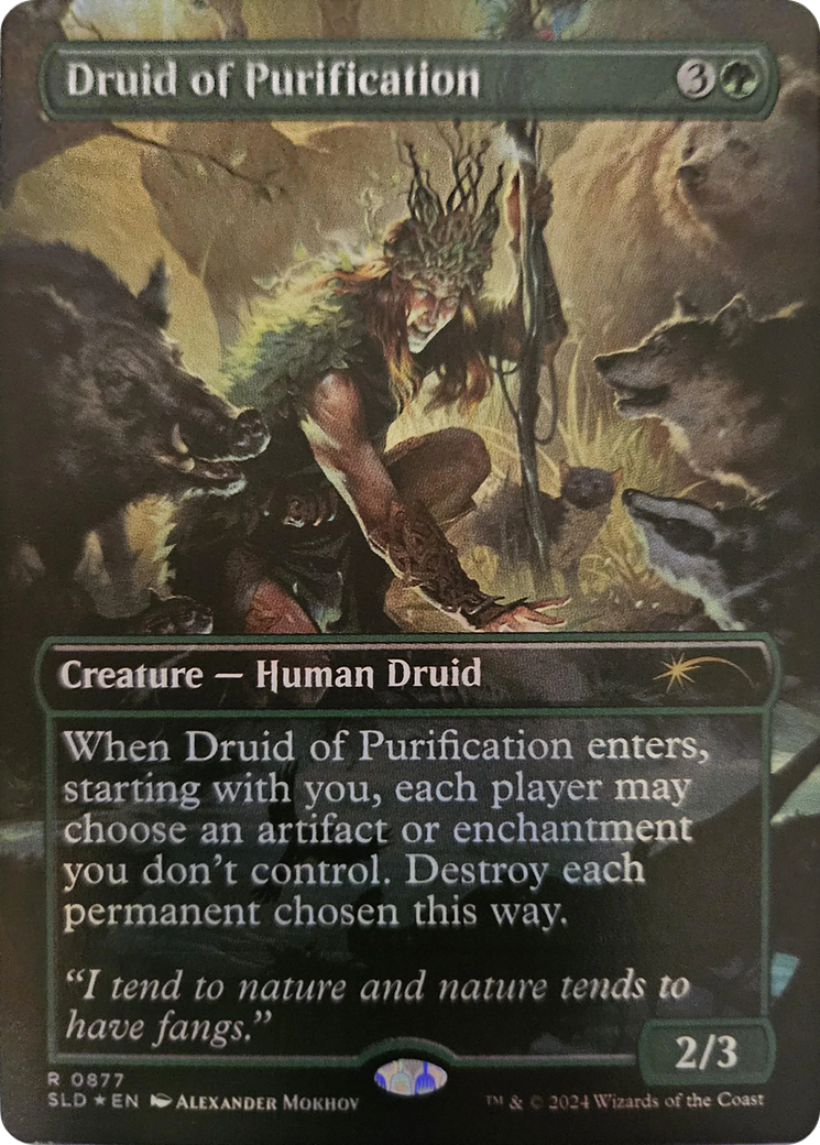 Druid of Purification (Rainbow Foil) [Secret Lair Drop Series] | Exor Games Summserside