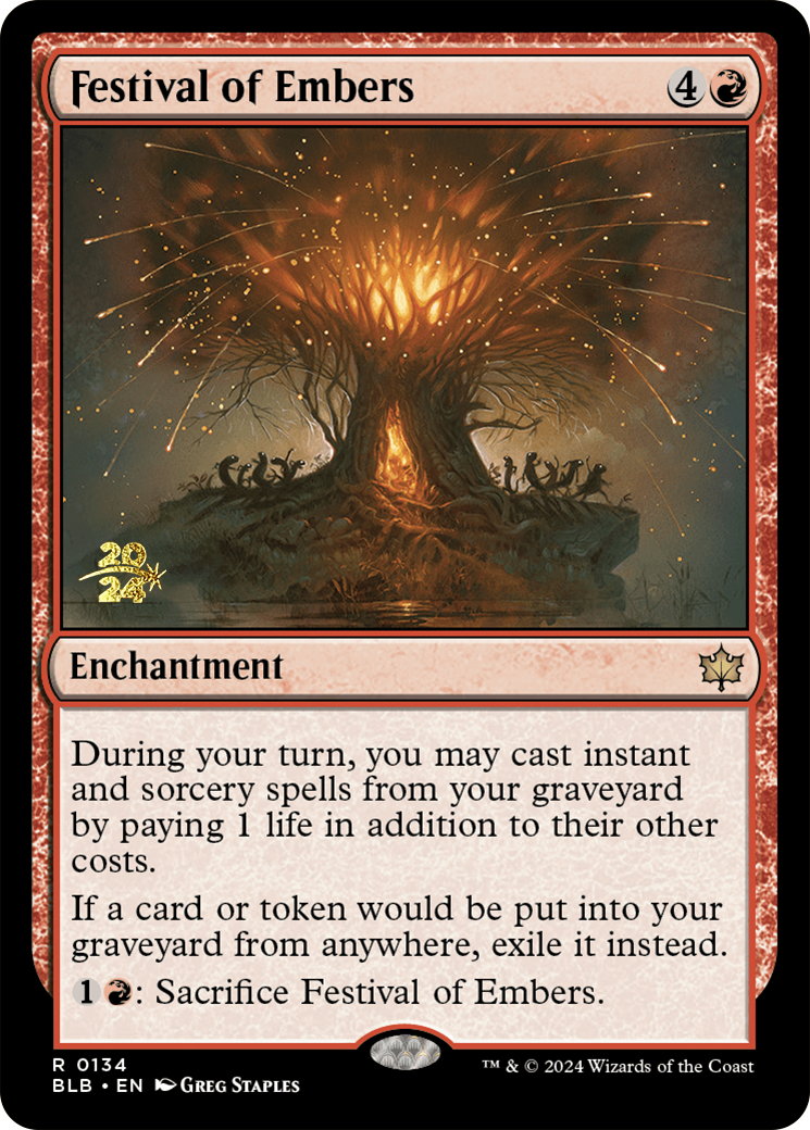 Festival of Embers [Bloomburrow Prerelease Promos] | Exor Games Summserside