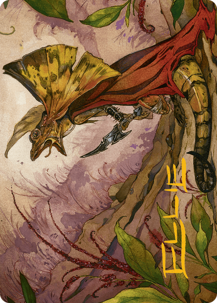 Hired Claw Art Card (Gold-Stamped Signature) [Bloomburrow Art Series] | Exor Games Summserside