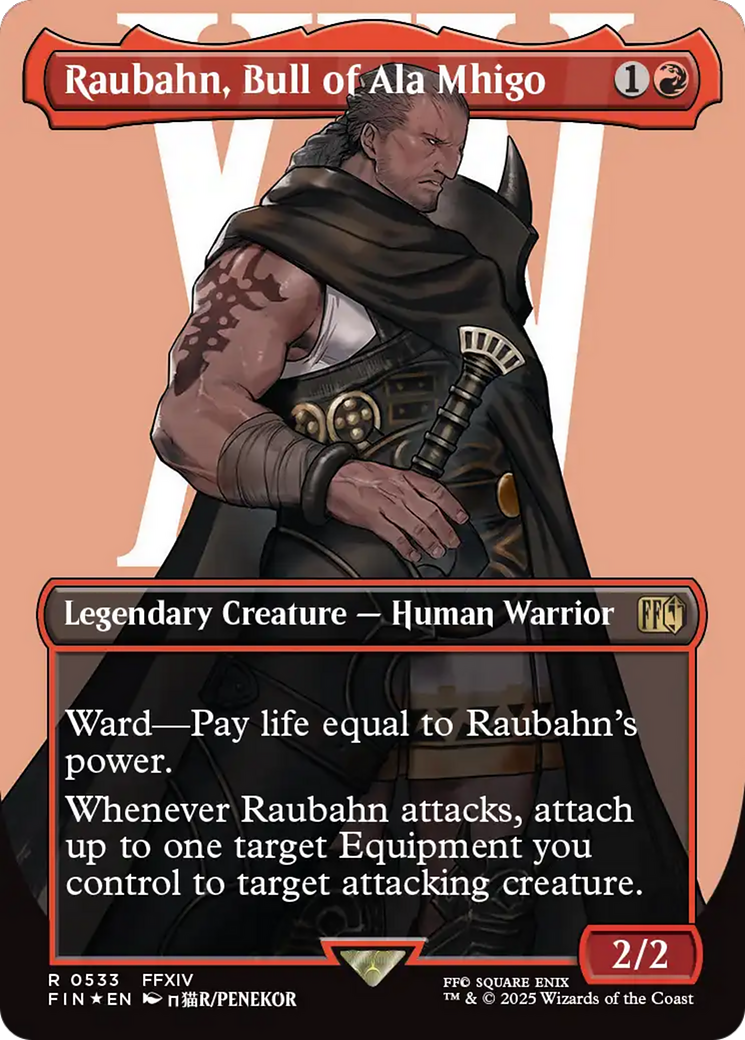 Raubahn, Bull of Ala Mhigo (Borderless) (Surge Foil) [FINAL FANTASY] | Exor Games Summserside