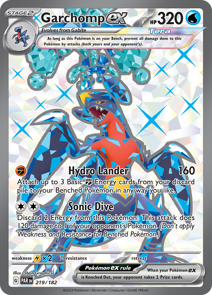 Garchomp ex (219/182) [Scarlet & Violet: Paradox Rift] | Exor Games Summserside