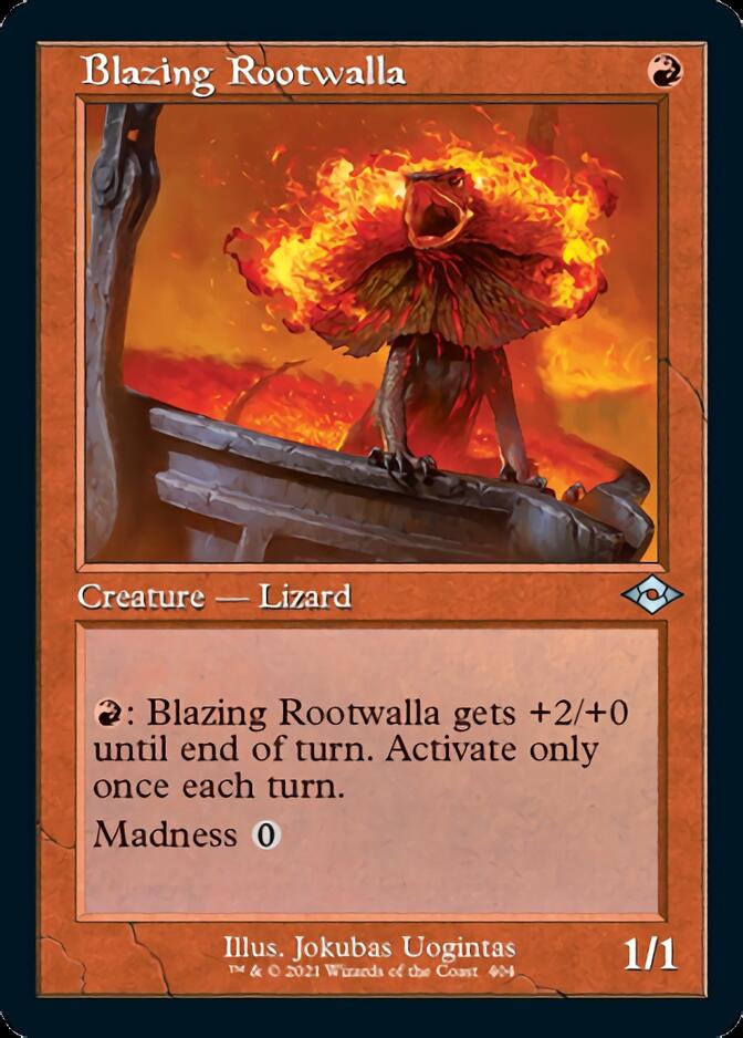 Blazing Rootwalla (Retro Foil Etched) [Modern Horizons 2] | Exor Games Summserside