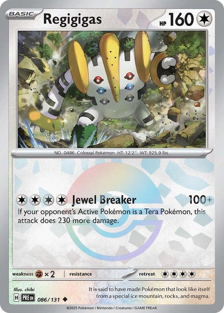 Regigigas (086/131) (Poke Ball Pattern) [Scarlet & Violet: Prismatic Evolutions] | Exor Games Summserside