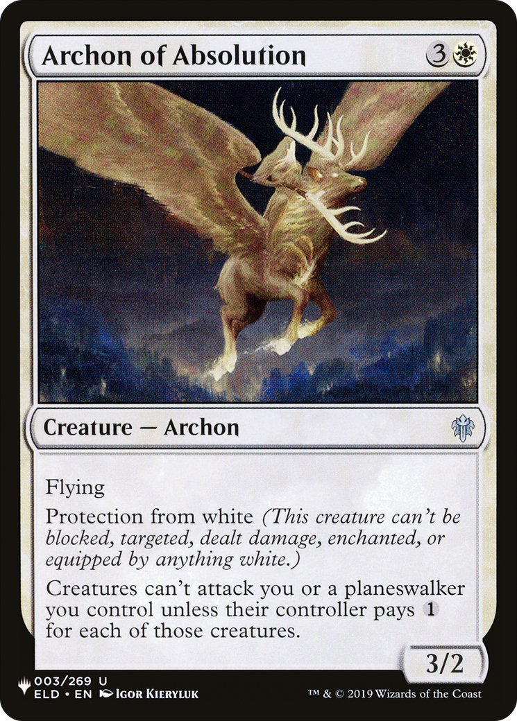 Archon of Absolution [The List Reprints] | Exor Games Summserside