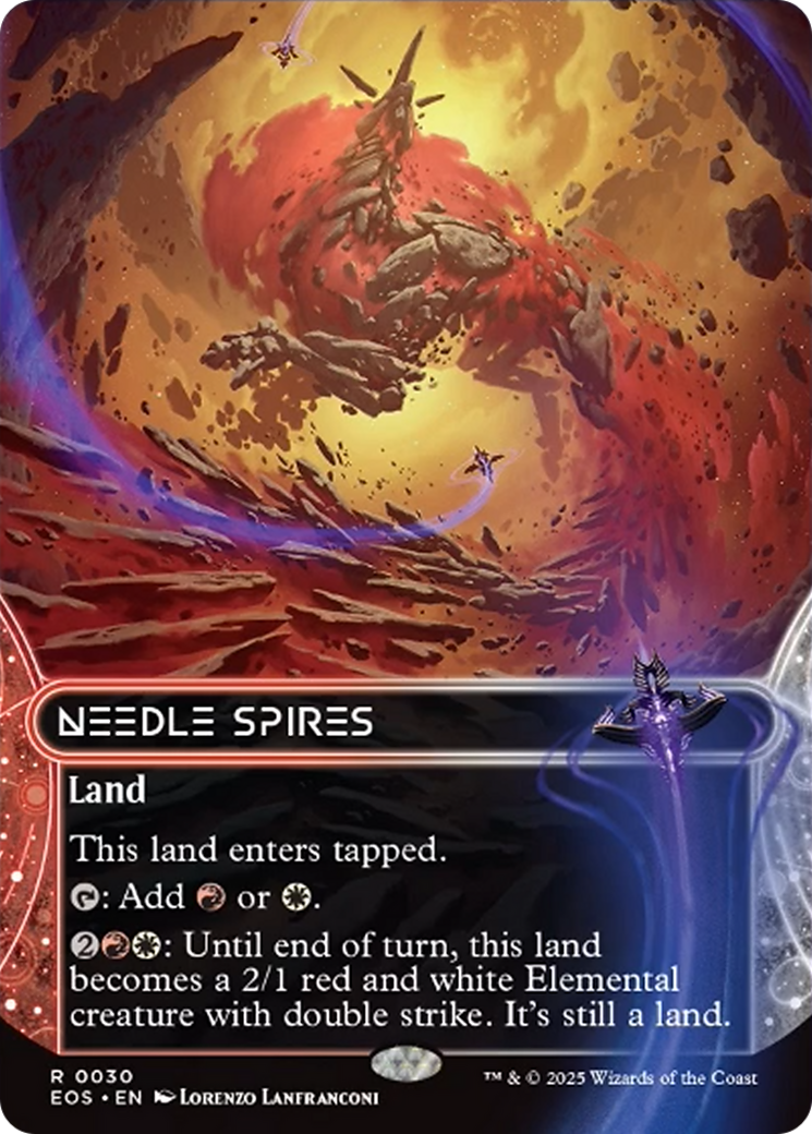 Needle Spires (0030) (Borderless) [Edge of Eternities: Stellar Sights] | Exor Games Summserside