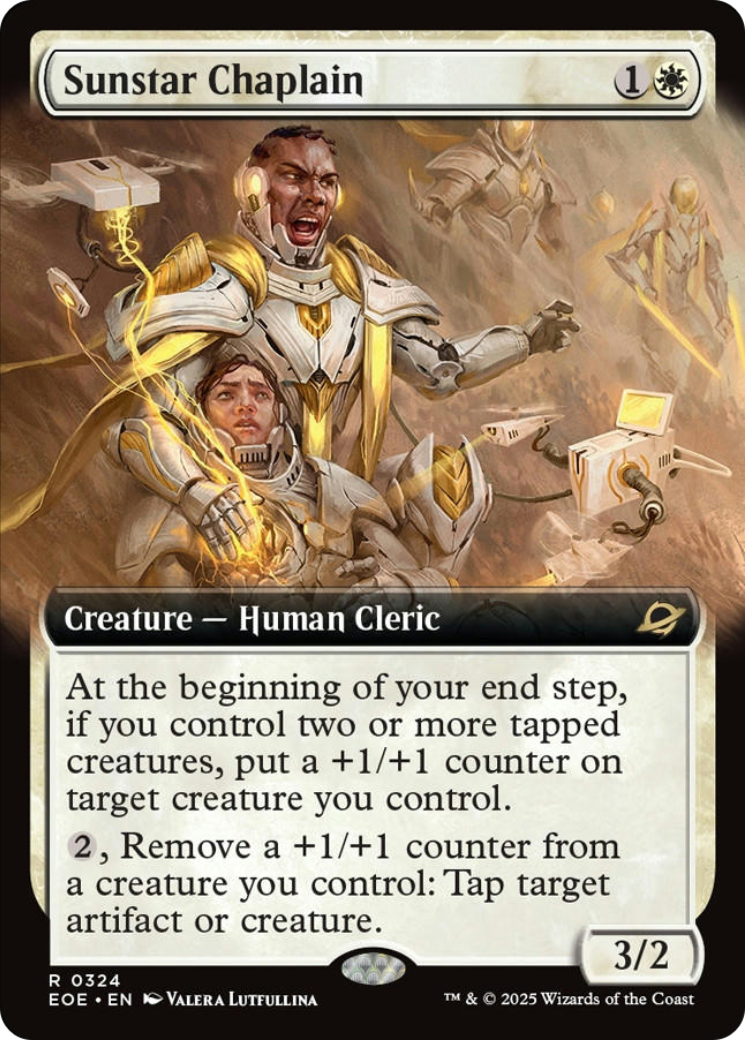 Sunstar Chaplain (Extended Art) [Edge of Eternities] | Exor Games Summserside
