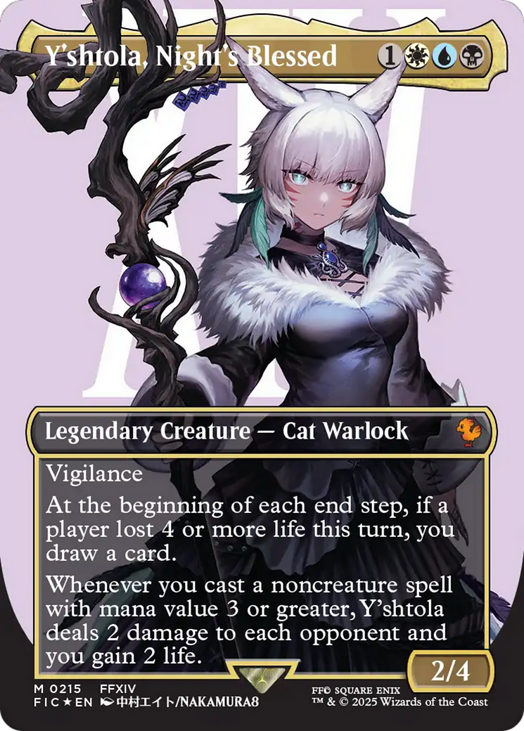 Y'shtola, Night's Blessed (Borderless) (Surge Foil) [FINAL FANTASY Commander] | Exor Games Summserside