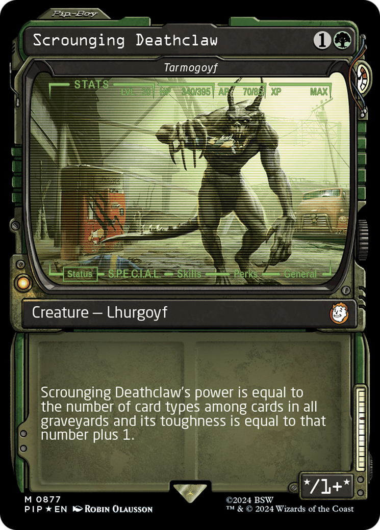 Scrounging Deathclaw - Tarmogoyf (Showcase) (Surge Foil) [Fallout] | Exor Games Summserside