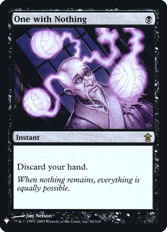 One with Nothing [Mystery Booster] | Exor Games Summserside