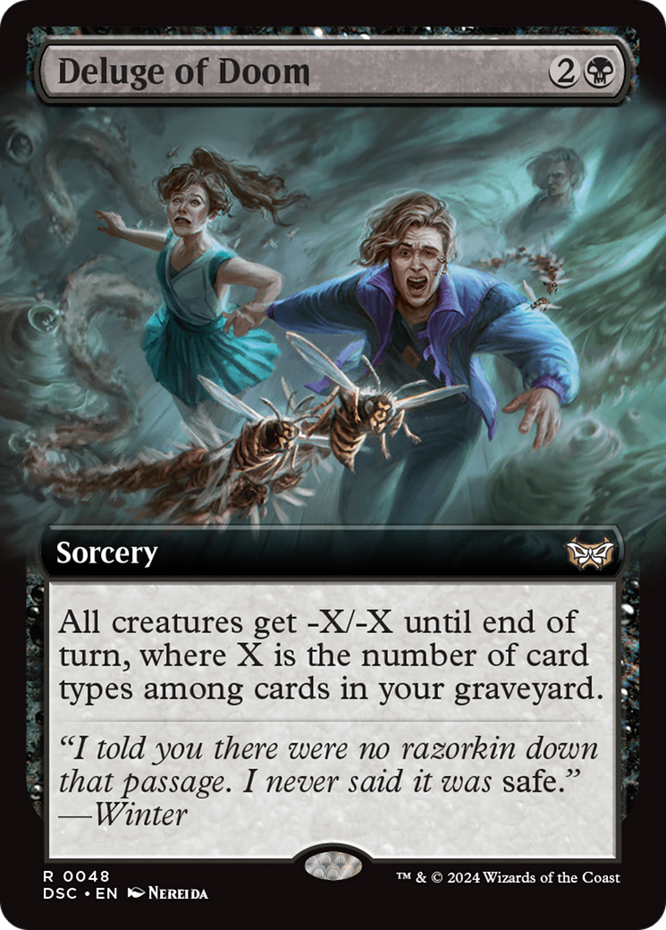 Deluge of Doom (Extended Art) [Duskmourn: House of Horror Commander] | Exor Games Summserside