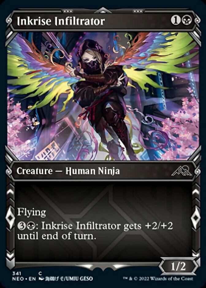 Inkrise Infiltrator (Showcase Ninja) [Kamigawa: Neon Dynasty] | Exor Games Summserside