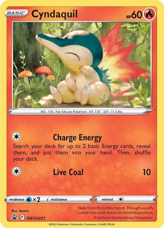 Cyndaquil (SWSH221) (Cosmos Holo) [Sword & Shield: Black Star Promos] | Exor Games Summserside