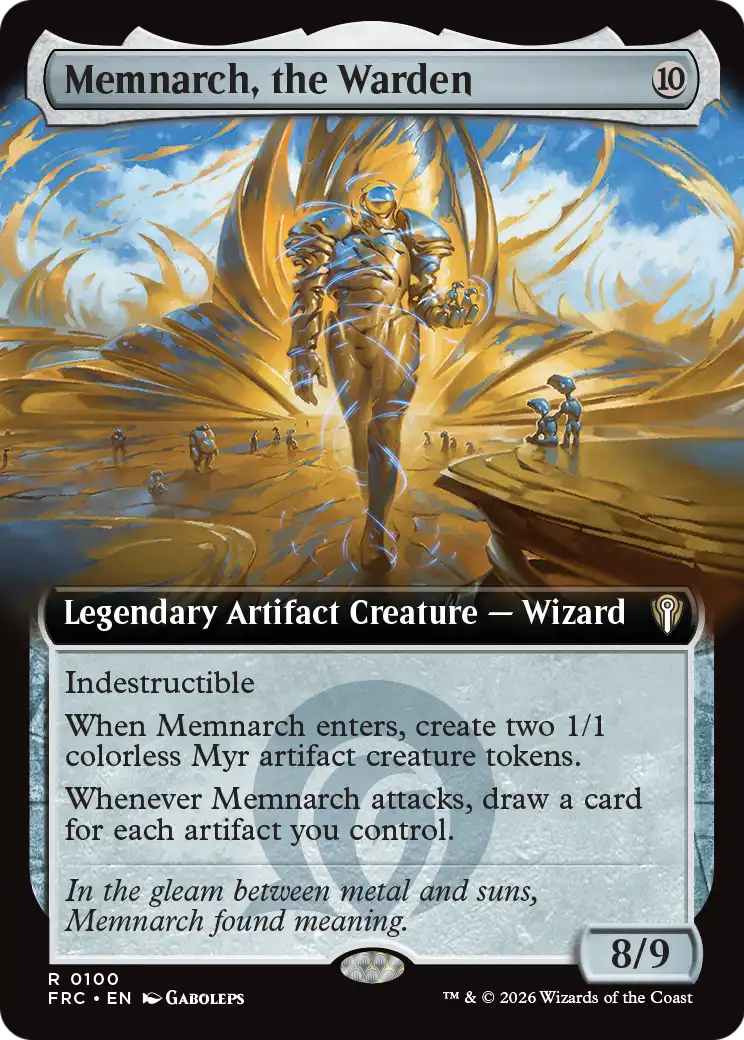 Memnarch, the Warden (Extended Art) [Reality Fracture Commander] | Exor Games Summserside