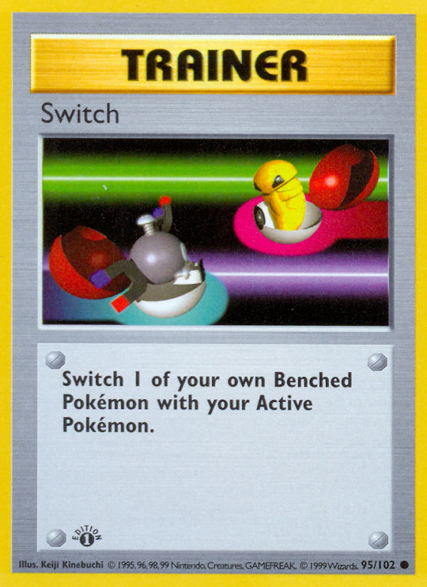 Switch (95/102) (Shadowless) [Base Set 1st Edition] | Exor Games Summserside