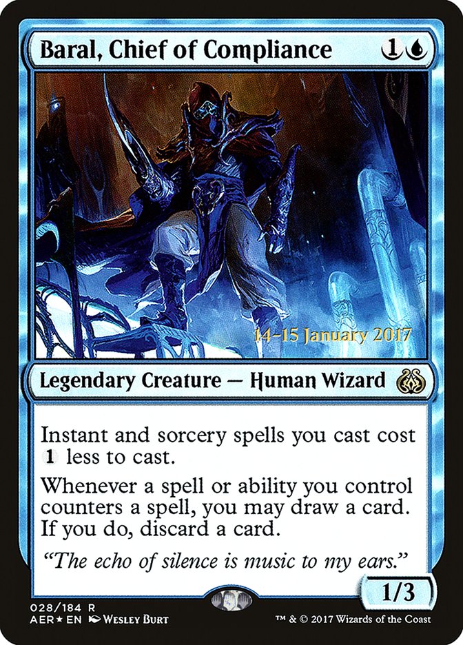 Baral, Chief of Compliance [Aether Revolt Prerelease Promos] | Exor Games Summserside