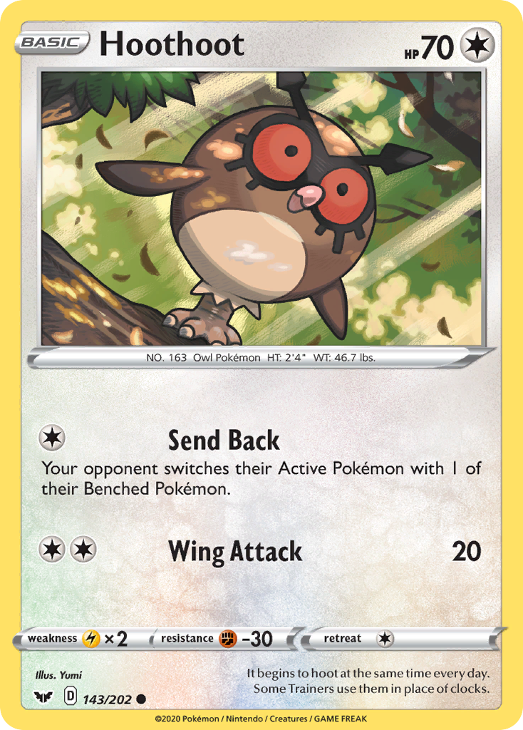 Hoothoot (143/202) [Sword & Shield: Base Set] | Exor Games Summserside