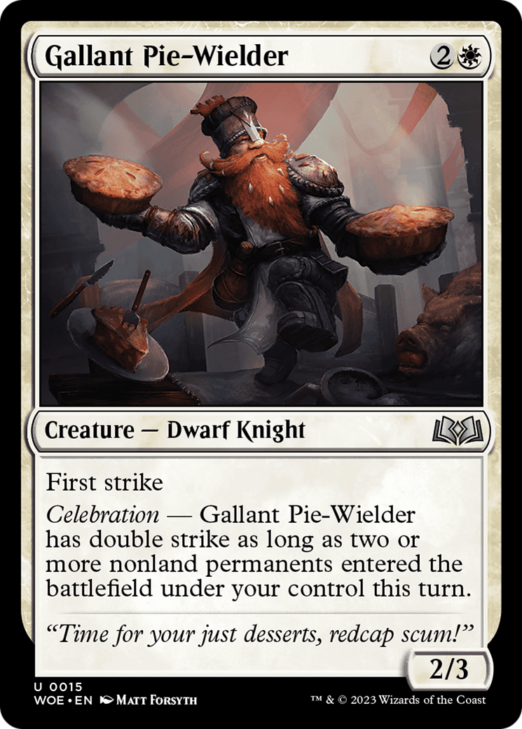 Gallant Pie-Wielder [Wilds of Eldraine] | Exor Games Summserside