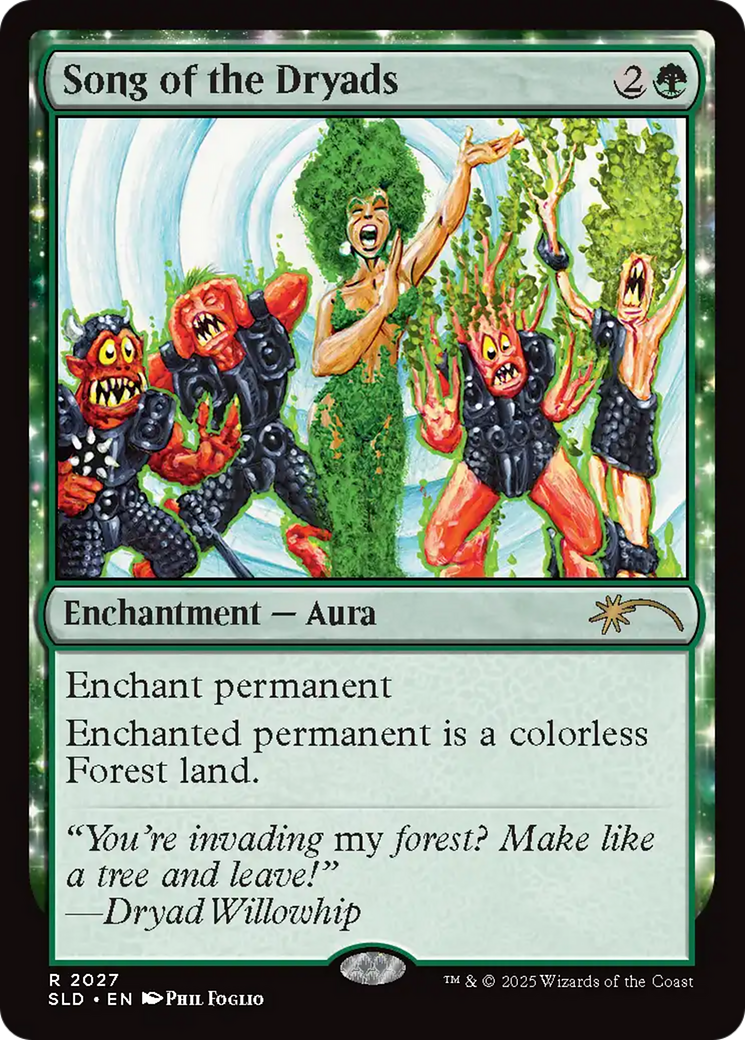 Song of the Dryads (2027) (Rainbow Foil) [Secret Lair Drop Series] | Exor Games Summserside