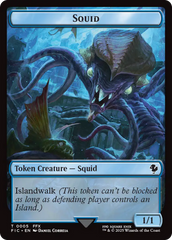 Spirit // Squid Double-Sided Token [FINAL FANTASY Commander Tokens] | Exor Games Summserside