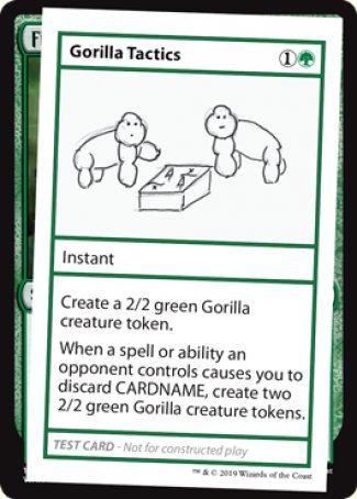 Gorilla Tactics (2021 Edition) [Mystery Booster Playtest Cards] | Exor Games Summserside