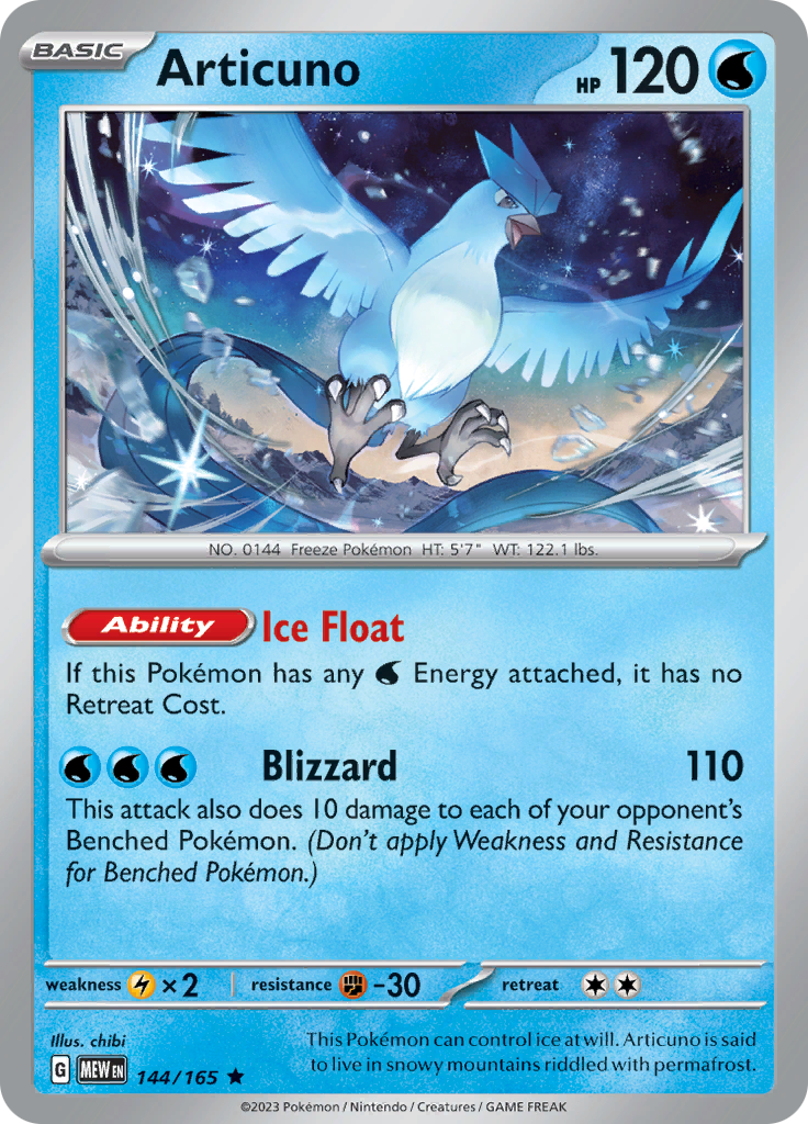 Articuno (144/165) [Scarlet & Violet: 151] | Exor Games Summserside