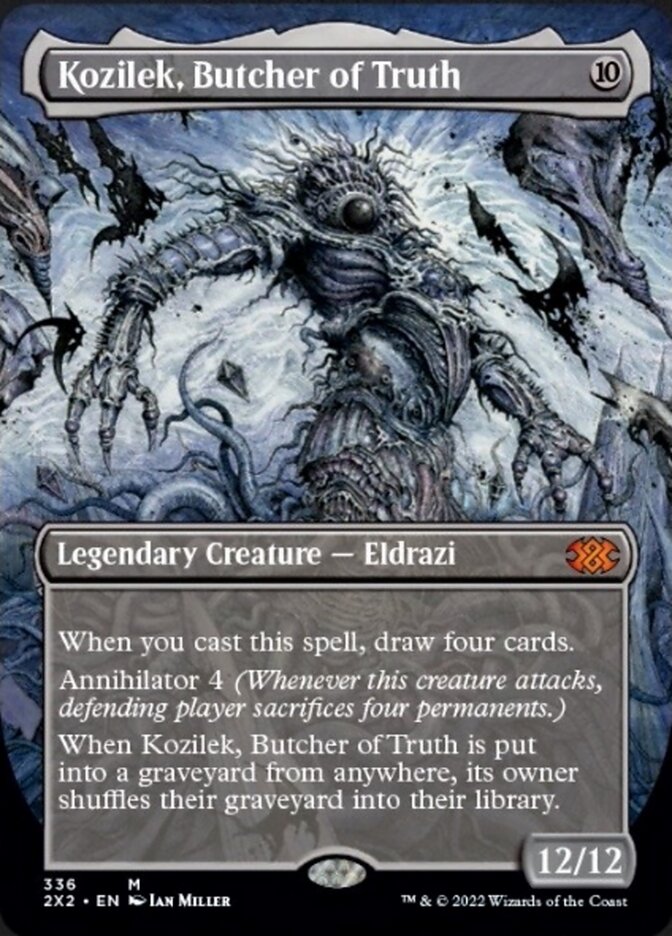 Kozilek, Butcher of Truth (Borderless Alternate Art) [Double Masters 2022] | Exor Games Summserside