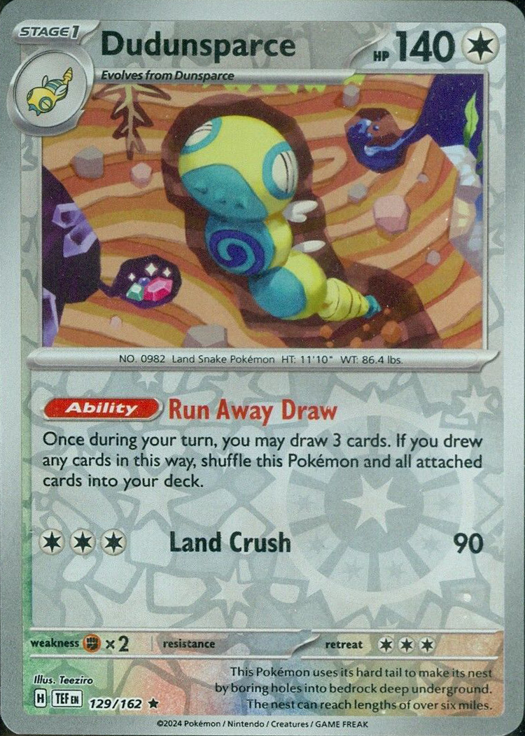 Dudunsparce (129/162) [Scarlet & Violet: Temporal Forces] | Exor Games Summserside