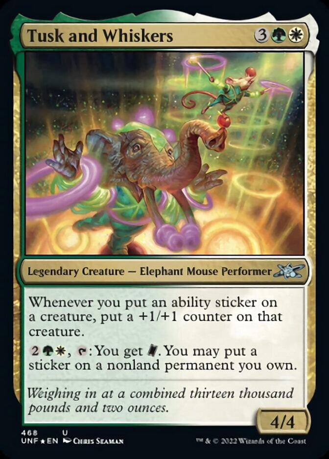 Tusk and Whiskers (Galaxy Foil) [Unfinity] | Exor Games Summserside