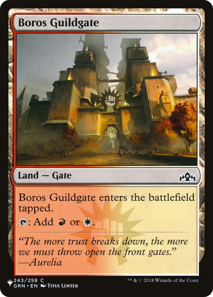 Boros Guildgate [The List] | Exor Games Summserside