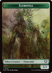 Beast (0006) // Elemental (0007) Double-Sided Token [Edge of Eternities Commander Tokens] | Exor Games Summserside