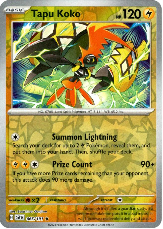 Tapu Koko (065/191) [Scarlet & Violet: Surging Sparks] | Exor Games Summserside