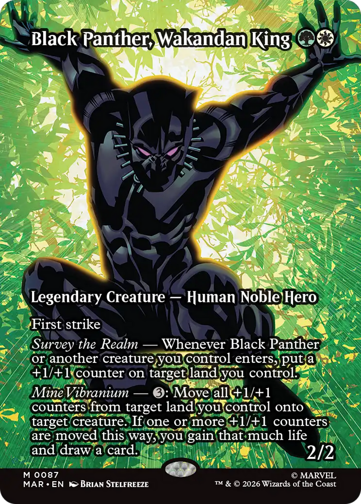 Black Panther, Wakandan King (Borderless) [Marvel Universe: Eternal-Legal] | Exor Games Summserside