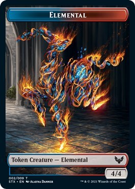 Elemental // Pest Double-Sided Token [Strixhaven: School of Mages Tokens] | Exor Games Summserside