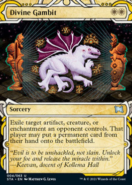 Divine Gambit (Foil Etched) [Strixhaven: Mystical Archive] | Exor Games Summserside