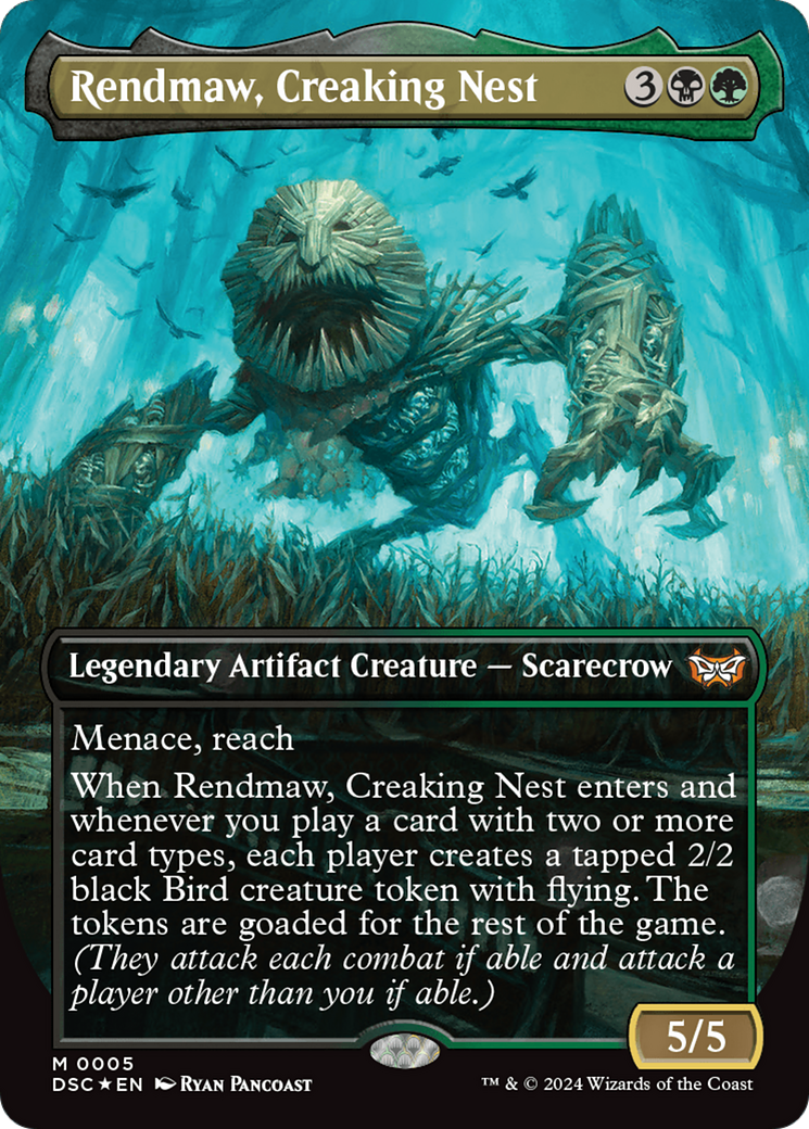 Rendmaw, Creaking Nest (Borderless) [Duskmourn: House of Horror Commander] | Exor Games Summserside