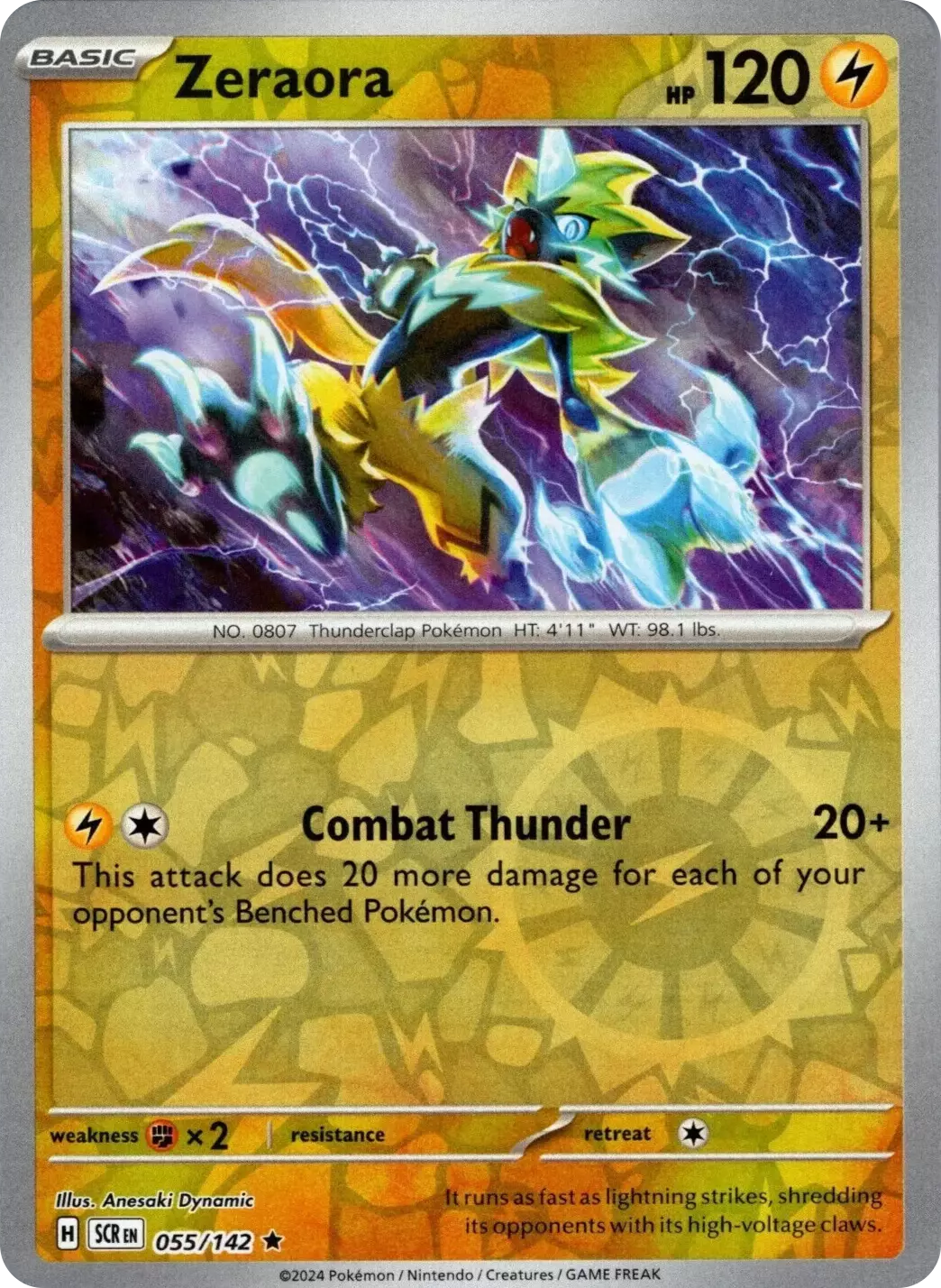 Zeraora (055/142) [Scarlet & Violet: Stellar Crown] | Exor Games Summserside