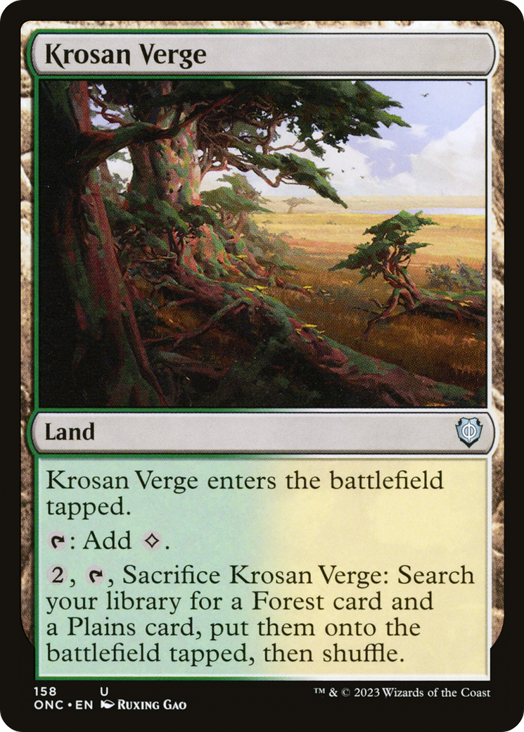 Krosan Verge [Phyrexia: All Will Be One Commander] | Exor Games Summserside