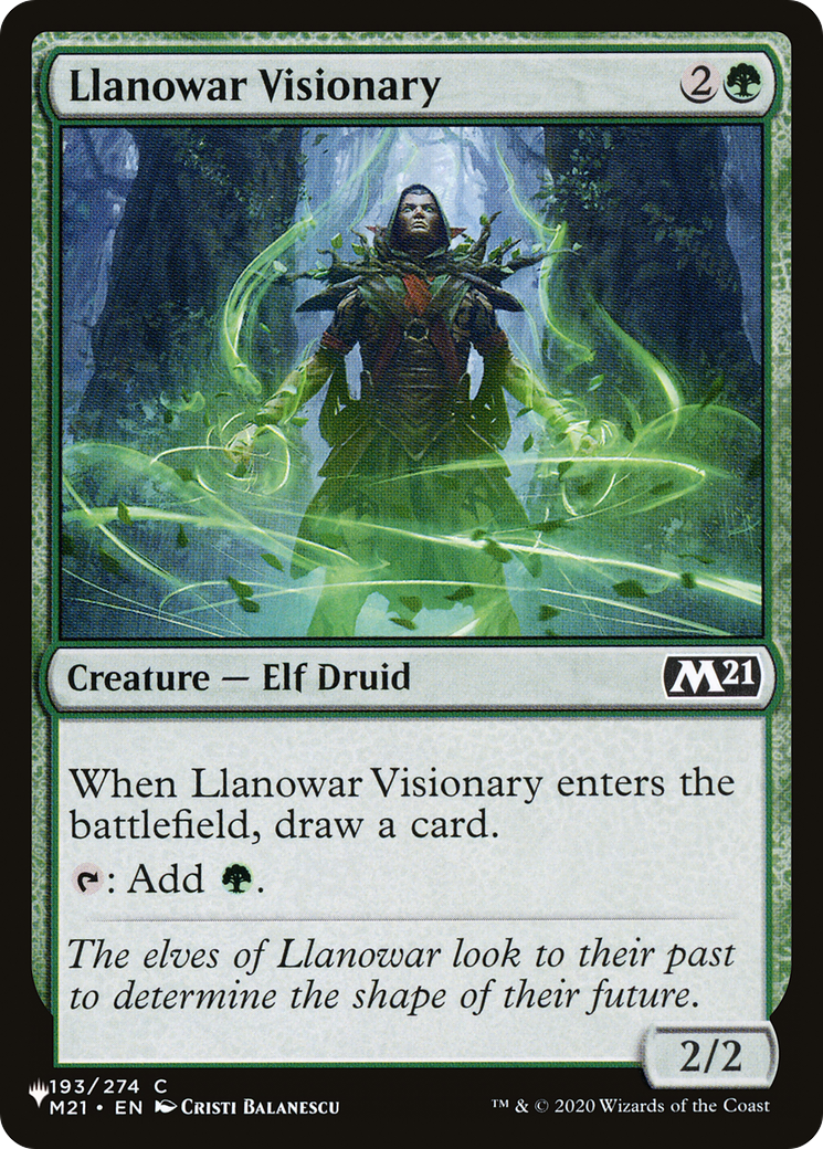 Llanowar Visionary [The List] | Exor Games Summserside