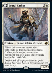Brutal Cathar // Moonrage Brute [Innistrad: Midnight Hunt] | Exor Games Summserside