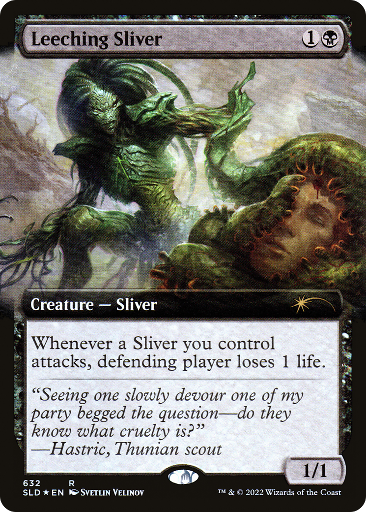 Leeching Sliver (Extended Art) [Secret Lair Drop Promos] | Exor Games Summserside