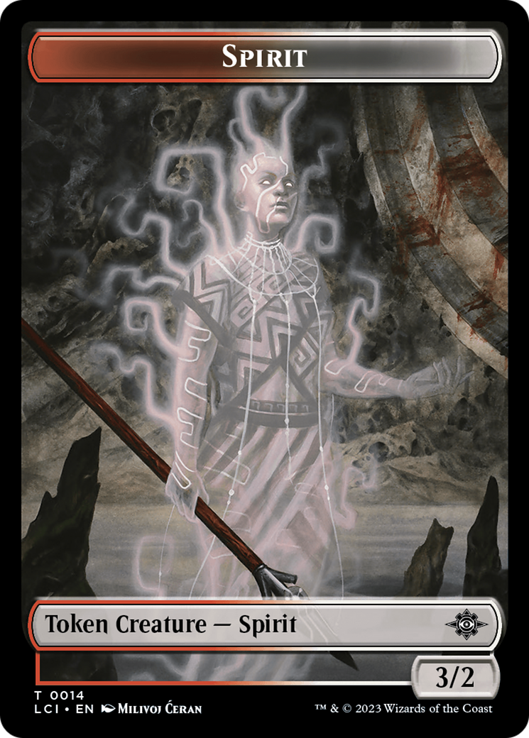 Spirit Token [The Lost Caverns of Ixalan Tokens] | Exor Games Summserside