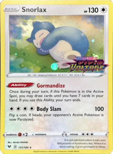 Snorlax (131/185) [Sword & Shield: Black Star Promos] | Exor Games Summserside